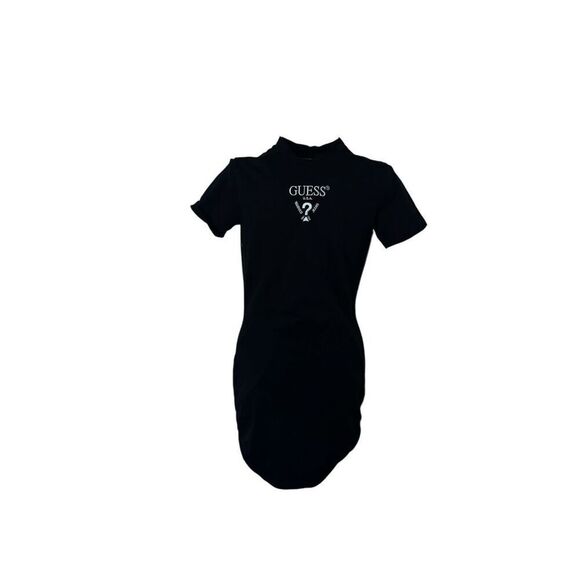 GREAT CONDITION GUESS ACTIVE BLACK COTTON DRESS cotton dress size medium Short S - Picture 1 of 9